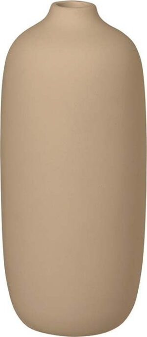 Béžová keramická váza (výška 18 cm) Ceola – Blomus. Cvičení