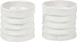 Porcelánové svícny v sadě 2 ks Ribbon – Mette Ditmer Denmark. Cvičení