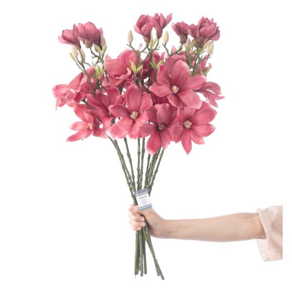 Umělé květiny v sadě 10 ks (výška 69 cm) Magnolia – Restilo. Cvičení