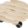 Dřevěný pojízdný podstavec pod květináč ø 29 cm (výška 8 cm) Indoor – Esschert Design. Cvičení