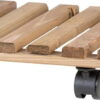 Dřevěný pojízdný podstavec pod květináč (výška 8 cm) Indoor & Outdoor – Esschert Design. Cvičení