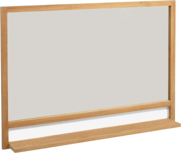 Nástěnné zrcadlo s poličkou s dřevěným rámem 100x70 cm Taciana – Kave Home. Cvičení
