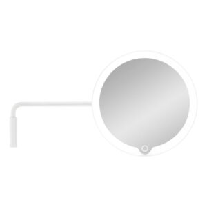 Nástěnné kosmetické zvětšovací zrcadlo s osvětlením (5x) ø 20 cm Modo – Blomus. Cvičení