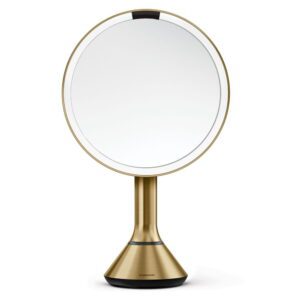 Kosmetické zvětšovací zrcadlo s osvětlením (5x) ø 20 cm Sensor – simplehuman. Cvičení