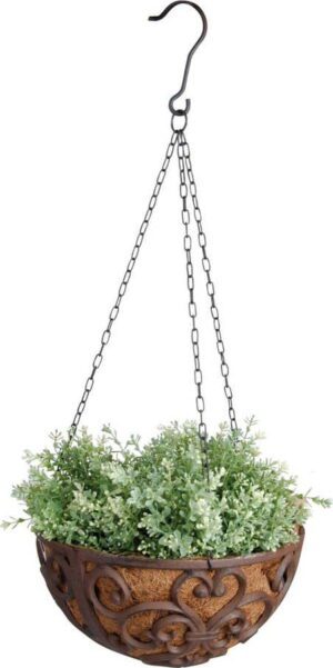 Kovový závěsný květináč ø 30 cm – Esschert Design. Cvičení