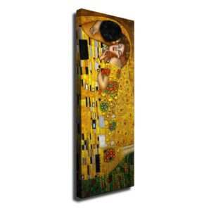 Nástěnná reprodukce na plátně Gustav Klimt The Kiss