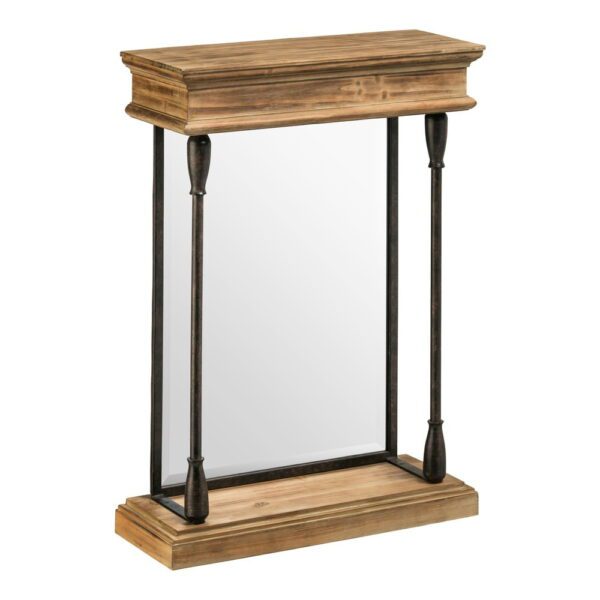 Nástěnné zrcadlo s dřevěným rámem 50x70 cm Tribeca – Premier Housewares. Cvičení