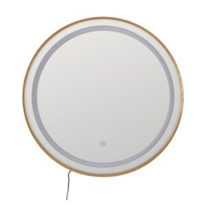 Nástěnné zrcadlo s osvětlením 60x60 cm – Ixia. Cvičení