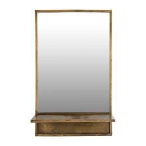 Nástěnné zrcadlo s poličkou 37x61 cm Feyza – White Label. Cvičení