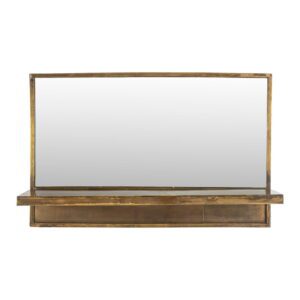 Nástěnné zrcadlo s poličkou 61x38 cm Feyza – White Label. Cvičení