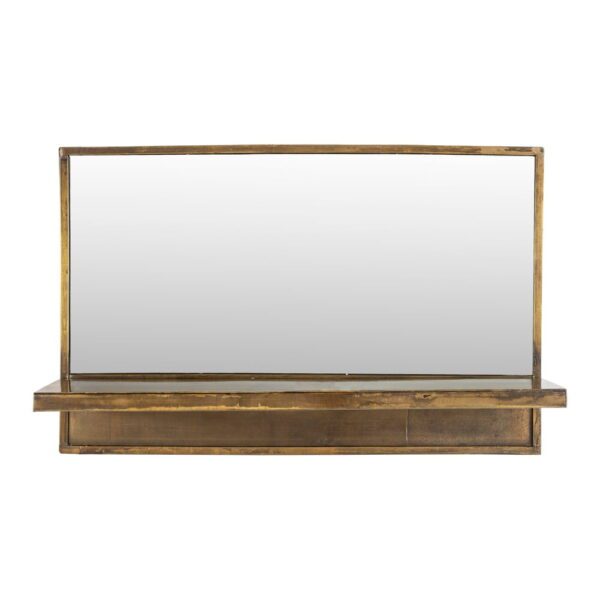 Nástěnné zrcadlo s poličkou 61x38 cm Feyza – White Label. Cvičení