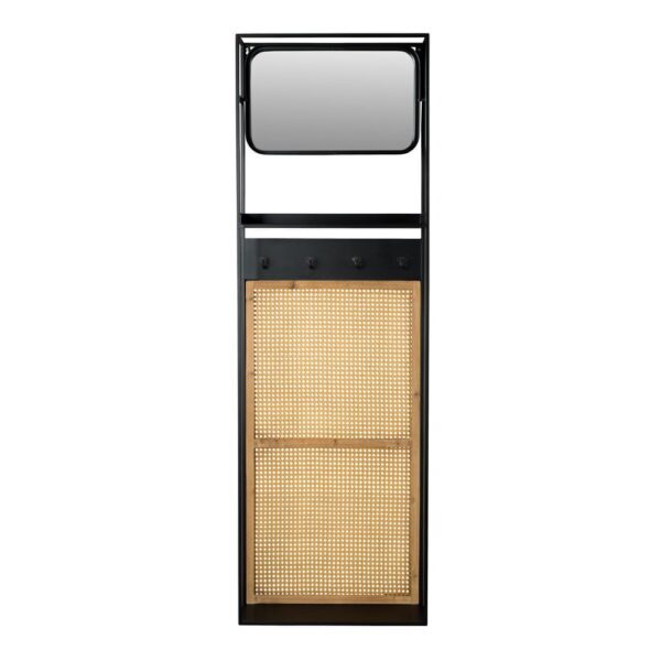 Nástěnné zrcadlo s poličkou a věšákem 53x165 cm Langres – Dutchbone. Cvičení