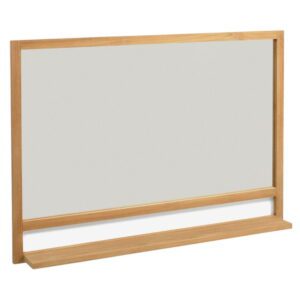 Nástěnné zrcadlo s poličkou s dřevěným rámem 100x70 cm Taciana – Kave Home. Cvičení