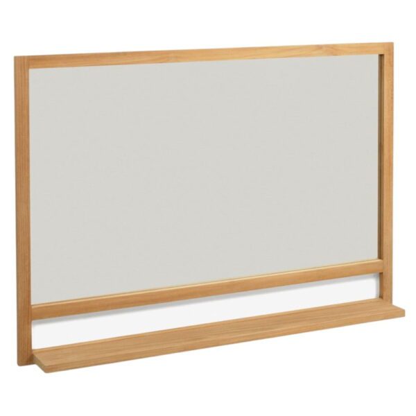 Nástěnné zrcadlo s poličkou s dřevěným rámem 100x70 cm Taciana – Kave Home. Cvičení