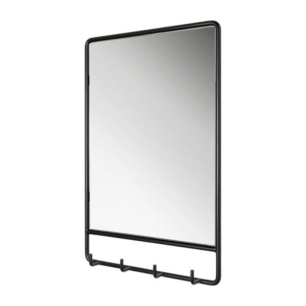 Nástěnné zrcadlo s věšákem 40x60 cm Clint – Spinder Design. Cvičení