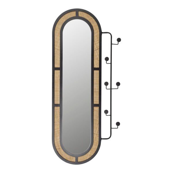 Nástěnné zrcadlo s věšákem 55x120 cm Aida – White Label. Cvičení