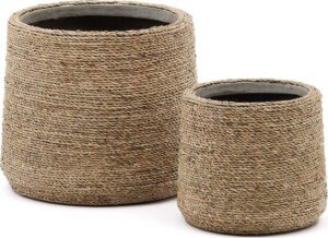 Obaly na květináče z cementu v sadě 2 ks ø 24 cm Sigal – Kave Home. Cvičení