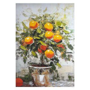 Obraz s ručně malovanými prvky 70x100 cm Oranges – Styler. Cvičení