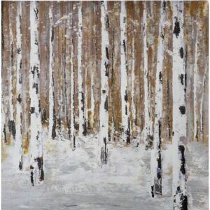 Ručně malovaný obraz 70x70 cm Birch Wood – Wallity. Cvičení