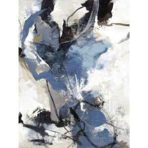 Obraz s ručně malovanými prvky 90x120 cm Blue Vibes – Malerifabrikken. Cvičení