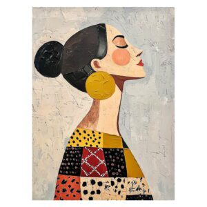 Obraz s ručně malovanými prvky 70x100 cm Mae – Styler. Cvičení