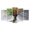 Obrazy v sadě 5 ks 20x50 cm – Wallity. Cvičení