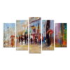 Obrazy v sadě 5 ks 20x60 cm – Wallity. Cvičení