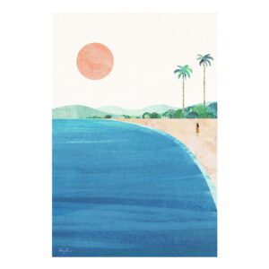 Plakát 30x40 cm Paradise Beach - Travelposter. Cvičení
