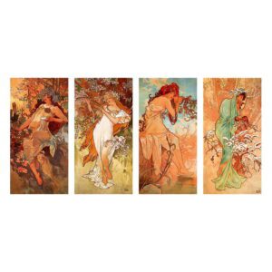Reprodukce obrazu Alfons Mucha - Pory Roku