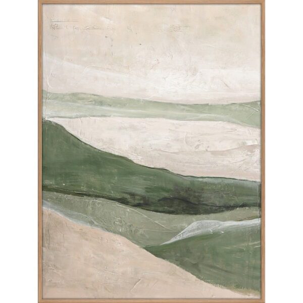 Ručně malovaný obraz 90x120 cm Green Field – Malerifabrikken. Cvičení