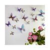 Sada 18 modrých adhezivních 3D samolepek Ambiance Butterflies. Cvičení