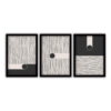 Sada 3 obrazů v černém rámu Vavien Artwork Black 35 x 45 cm. Cvičení