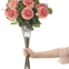 Umělé květiny v sadě 10 ks (výška 62 cm) Dahlia – Restilo. Cvičení