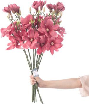 Umělé květiny v sadě 10 ks (výška 69 cm) Magnolia – Restilo. Cvičení