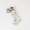 Látková vánoční punčocha Christmas Print – Linen Tales. Cvičení