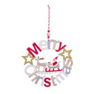Závěsná vánoční dekorace 23 cm Merry Christmas – Casa Selección. Cvičení