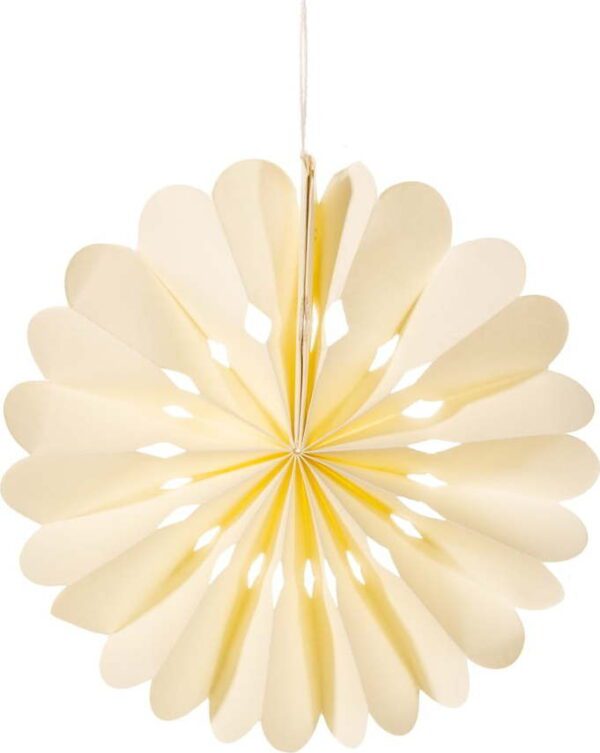 Papírová ručně vyrobená vánoční ozdoba ø 10 cm Honeycomb Snowflake – Sass & Belle. Cvičení