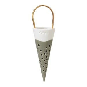 Zelená keramická závěsná dekorace Kähler Design Cone