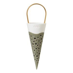 Zelená keramická závěsná dekorace Kähler Design Cone