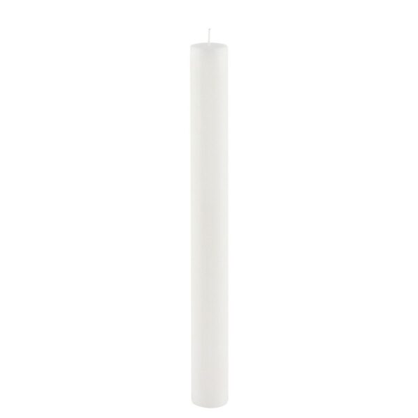 Bílá dlouhá svíčka Ego Dekor Cylinder Pure