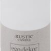 Bílá svíčka Rustic candles by Ego dekor Rust