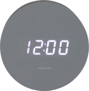 Digitální budík ø 9 cm Spry Round – Karlsson. Cvičení
