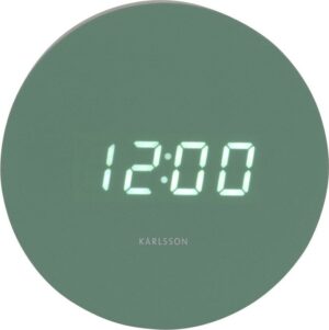Digitální budík ø 9 cm Spry Round – Karlsson. Cvičení