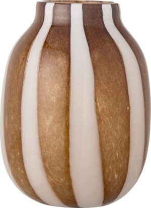 Hnědá skleněná váza Mayah – Bloomingville. Cvičení