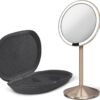 Kosmetické zvětšovací zrcadlo s osvětlením (10x) ø 12 cm Travel – simplehuman. Cvičení