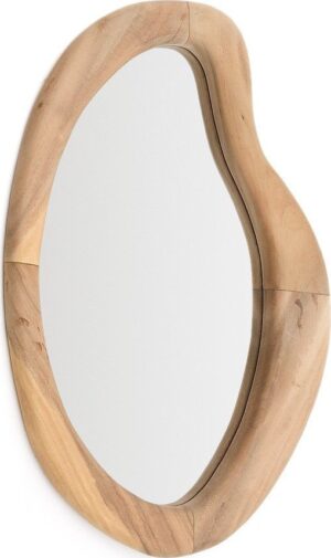 Nástěnné zrcadlo s dřevěným rámem 44x68 cm Selem – Kave Home. Cvičení