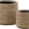 Obaly na květináče z cementu v sadě 2 ks ø 24 cm Sigal – Kave Home. Cvičení