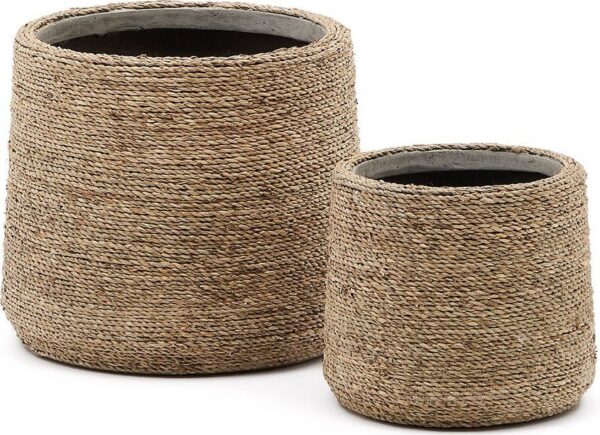 Obaly na květináče z cementu v sadě 2 ks ø 24 cm Sigal – Kave Home. Cvičení