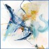 Obraz s ručně malovanými prvky 102x102 cm Confidential Blue – Malerifabrikken. Cvičení