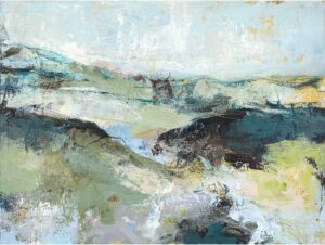 Obraz s ručně malovanými prvky 118x90 cm Green Mountain – Malerifabrikken. Cvičení